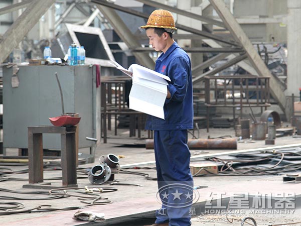 Ф4000×6000球磨機(jī)的生產(chǎn)依據(jù)圖紙設(shè)計