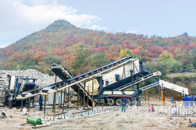 河北石家莊200噸建筑垃圾粉碎機生產現(xiàn)場